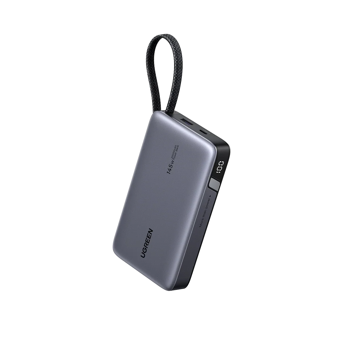 Ugreen 55992B 20000mAh 145W Power Bank with Built-In USB-C Cable