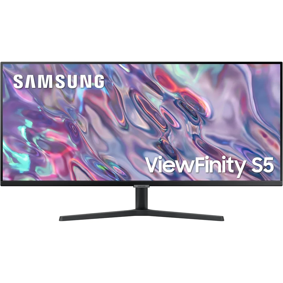 شاشة Samsung ViewFinity S5 S50GC مقاس 34 إنش UltraWide WQHD VA بتردد 100 هرتز وHDR10 وFreeSync، أسود