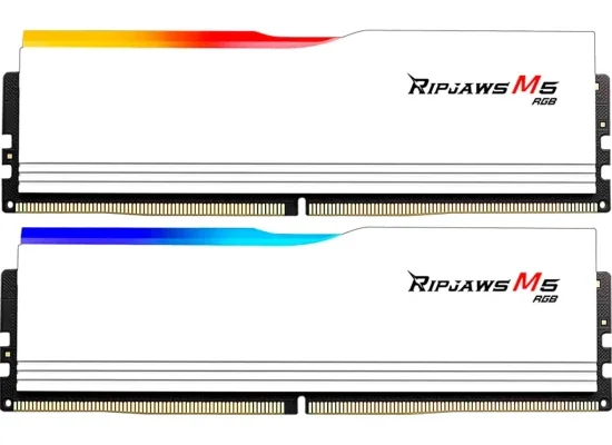 G.SKILL Ripjaws M5 RGB 32GB (2x16GB) DDR5 6000MT/s CL36 Desktop Memory Kit – White - Image 5