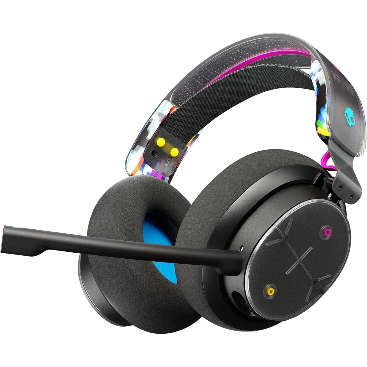 سماعة ألعاب Skullcandy PLYR لاسلكية متعددة المنصات مع ميكروفون AI وبطارية 24 ساعة - أسود