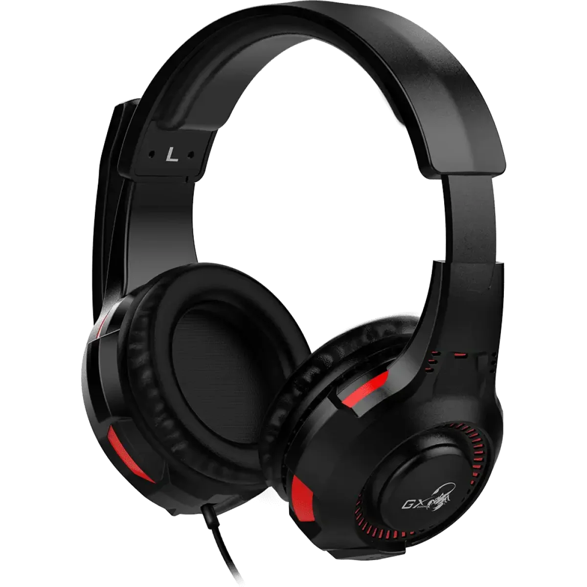 سماعة ألعاب Genius GX HS-G600V مع اهتزاز ودرايفرات 40 مم واتصال 3.5 مم + USB - Thumbnail 2