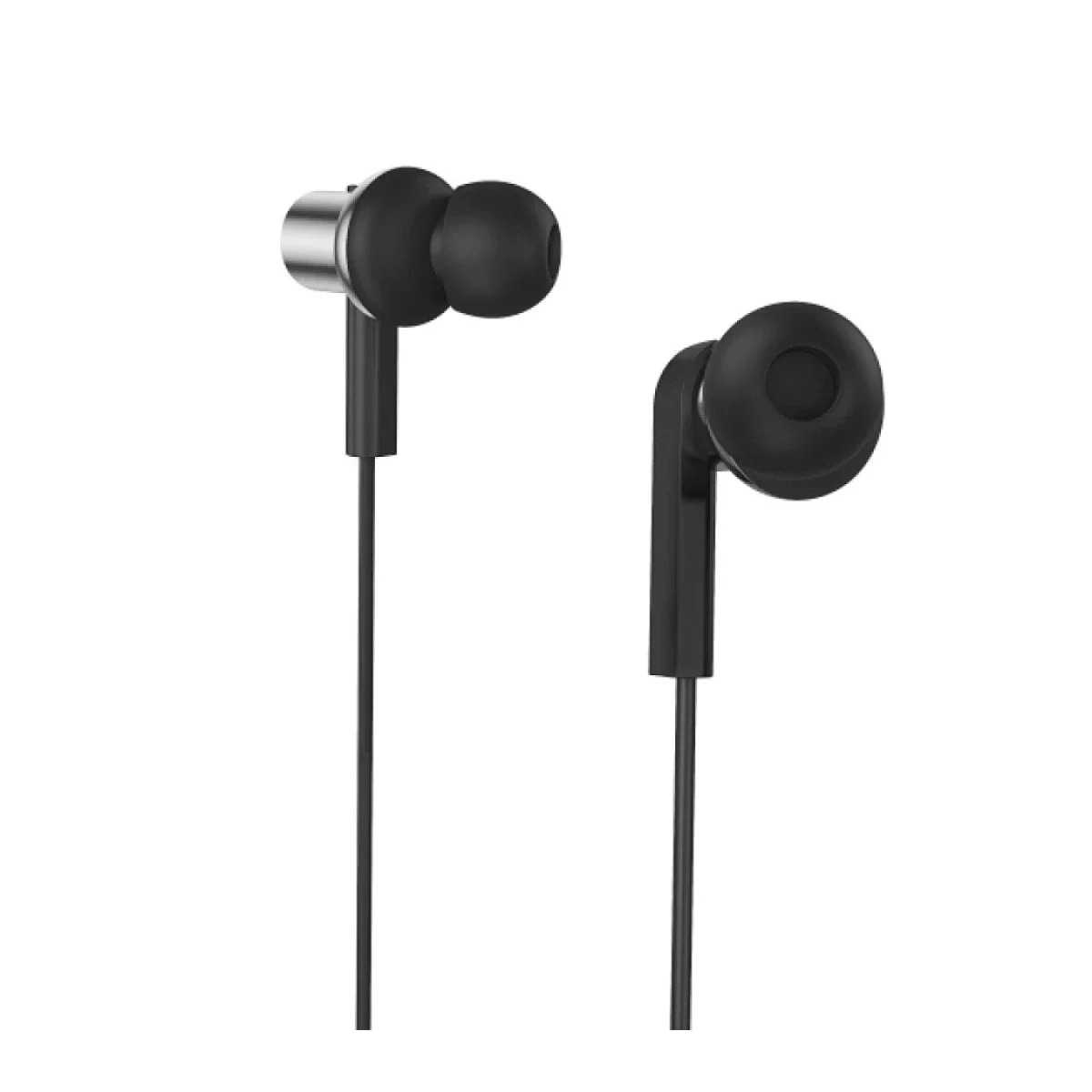 WIWU EB-311 Wired Stereo Earbuds with Microphone, 3.5mm Audio Jack, 1.1m Cable - Black - Thumbnail 4