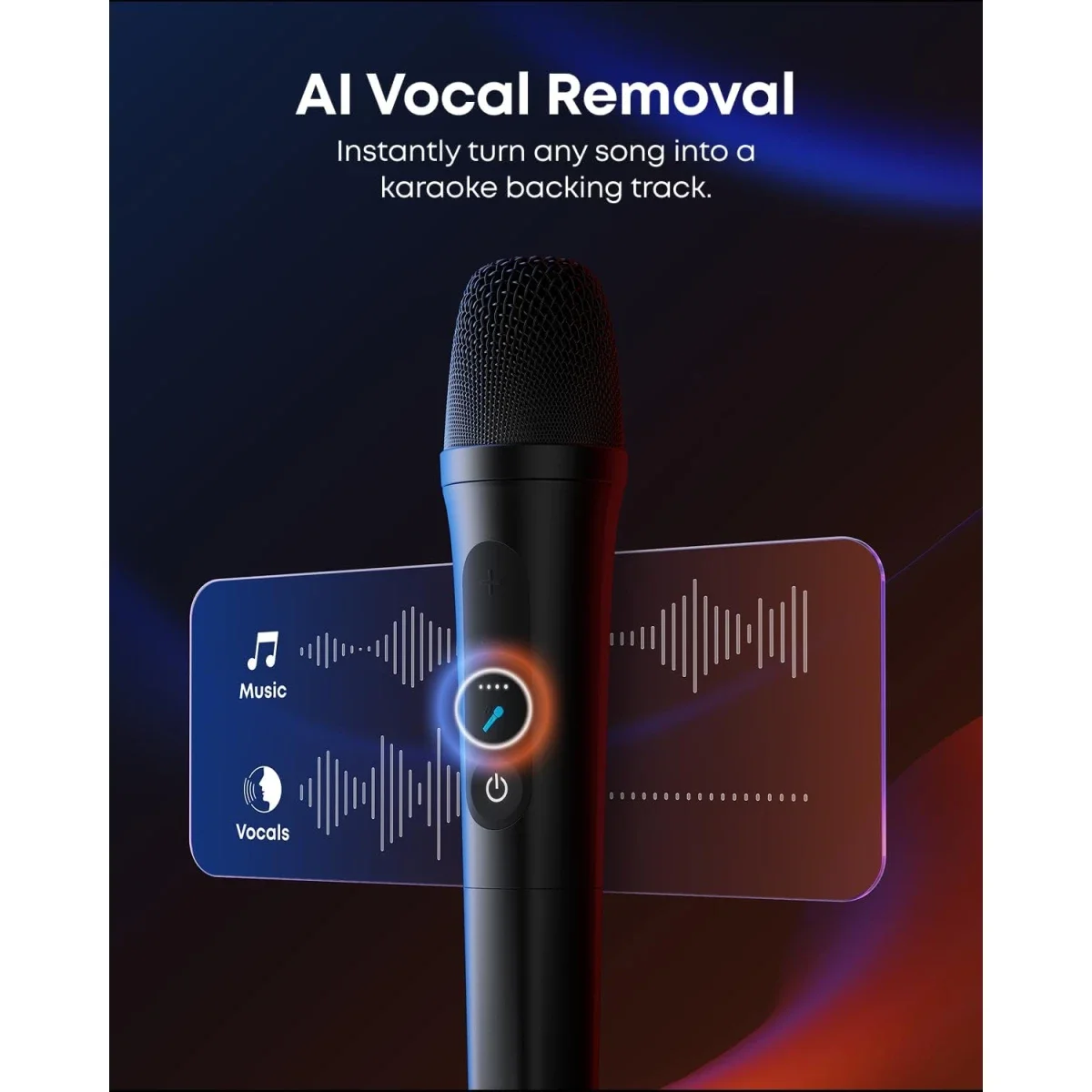 Anker Soundcore Rave 3S AI Party Speaker with 2 Wireless Microphones, 200W, Bluetooth, Black - Thumbnail 4