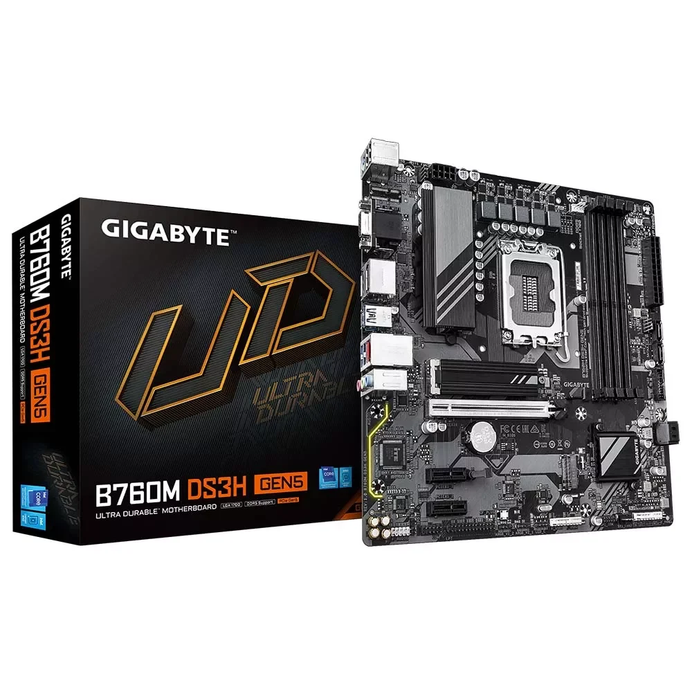 GIGABYTE B760 DDR5 Micro ATX Motherboard B760M DS3H GEN5