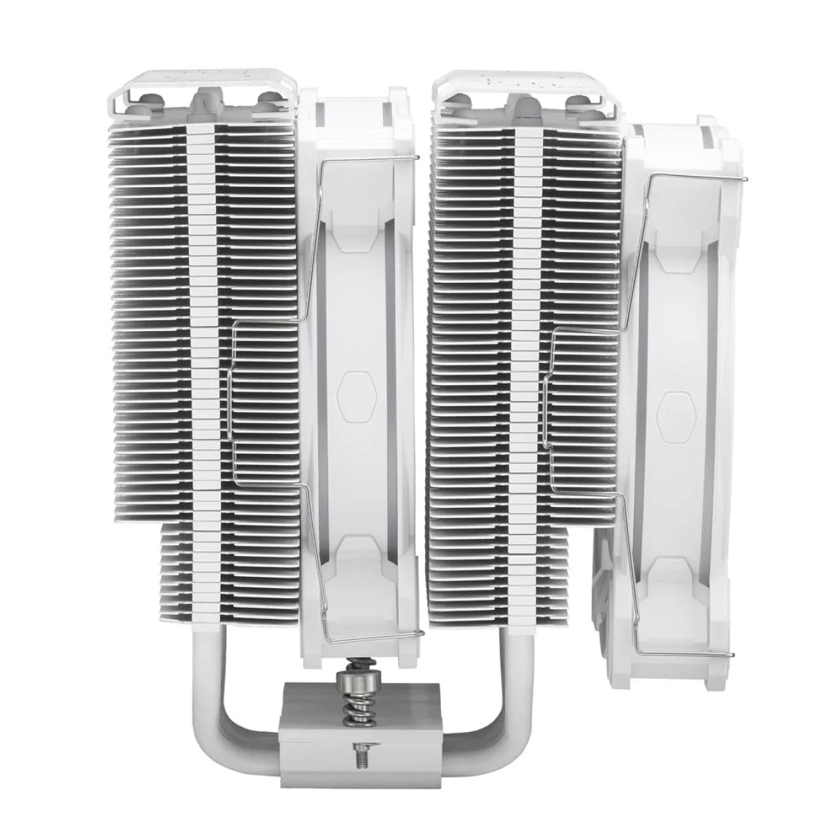 مبرد هوائي للمعالج Cooler Master Hyper 622 Halo مزدوج البرج مع مروحتي Halo² ARGB و6 أنابيب حرارية، أبيض - Image 2