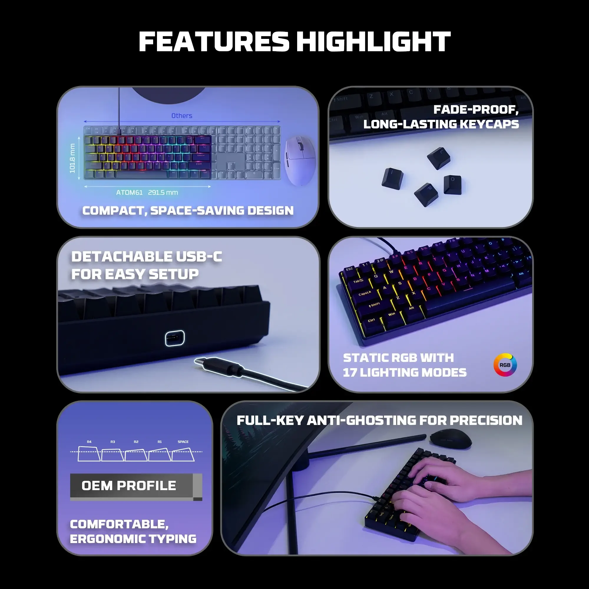 كيبورد ألعاب Fantech MK211 ميكانيك - Image 6