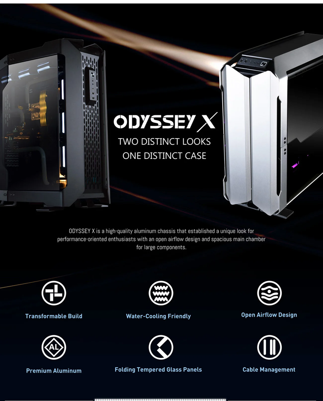 LIAN LI Odyssey X TR-01A Full Tower Gaming PC Case Tempered Glass Aluminum Silver - Image 6