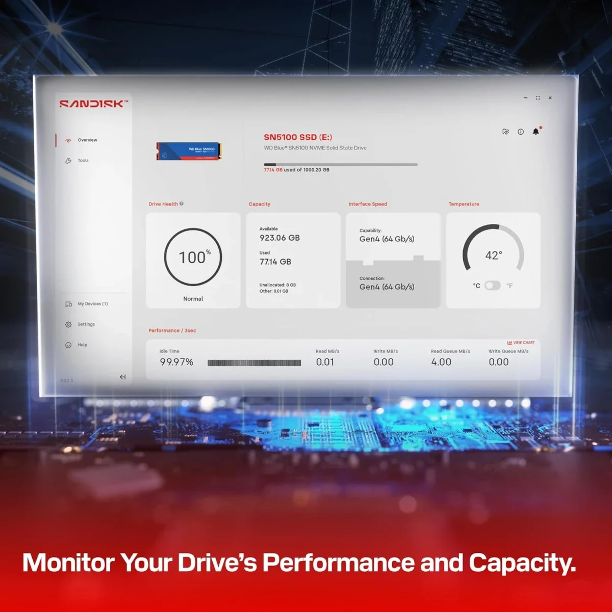 وحدة تخزين SSD داخلية Western Digital WD Blue SN5100 بسعة 2TB M.2 NVMe PCIe Gen 4 - Thumbnail 7
