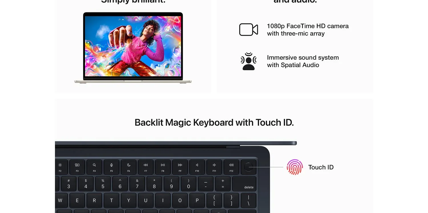 لابتوب Apple MacBook Air 15 (2023) M2 بسعة 256GB وذاكرة 8GB مقاس 15.3 إنش لون Silver - Image 11