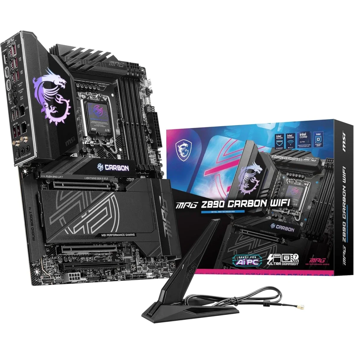 MSI MPG Z890 Carbon Wi-Fi LGA 1851 ATX Motherboard