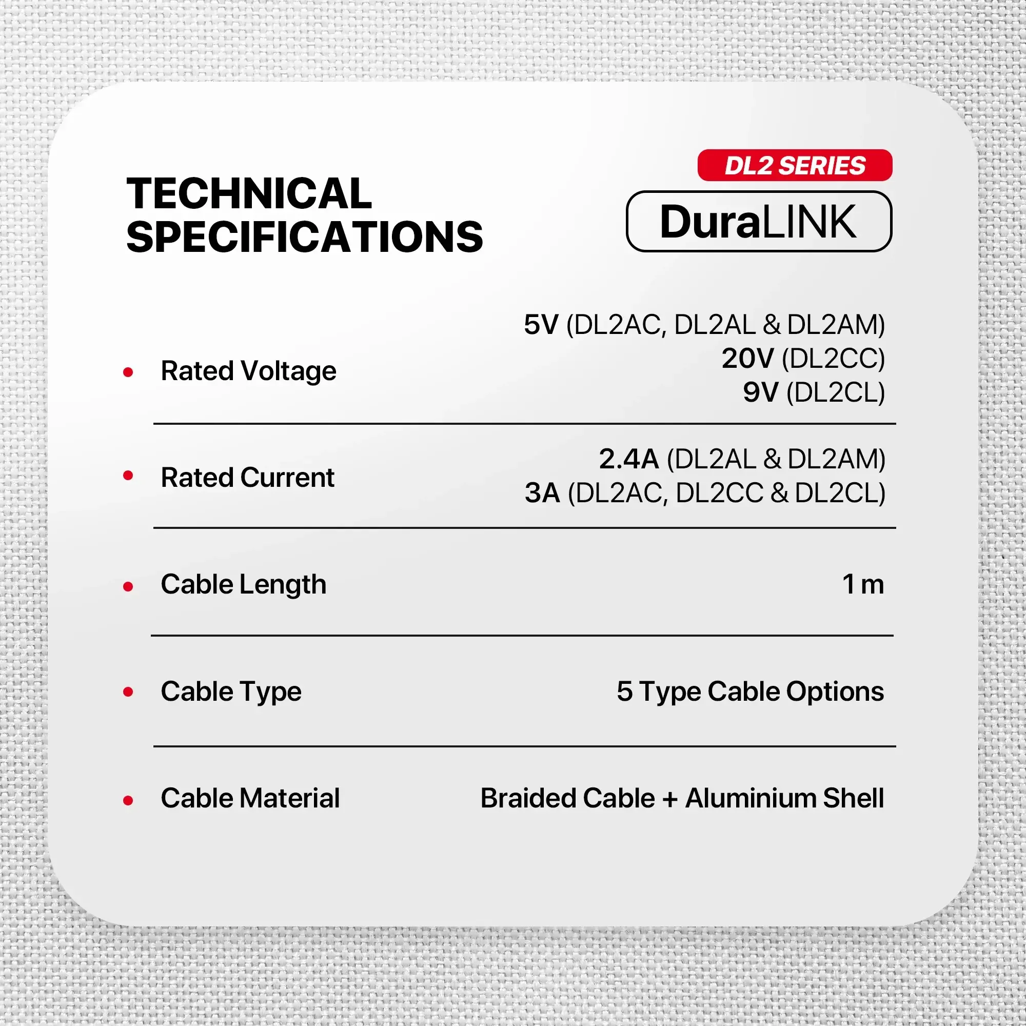 سلك بيانات Fantech DL2CL DuraLink من USB-C إلى Lightning - Image 3