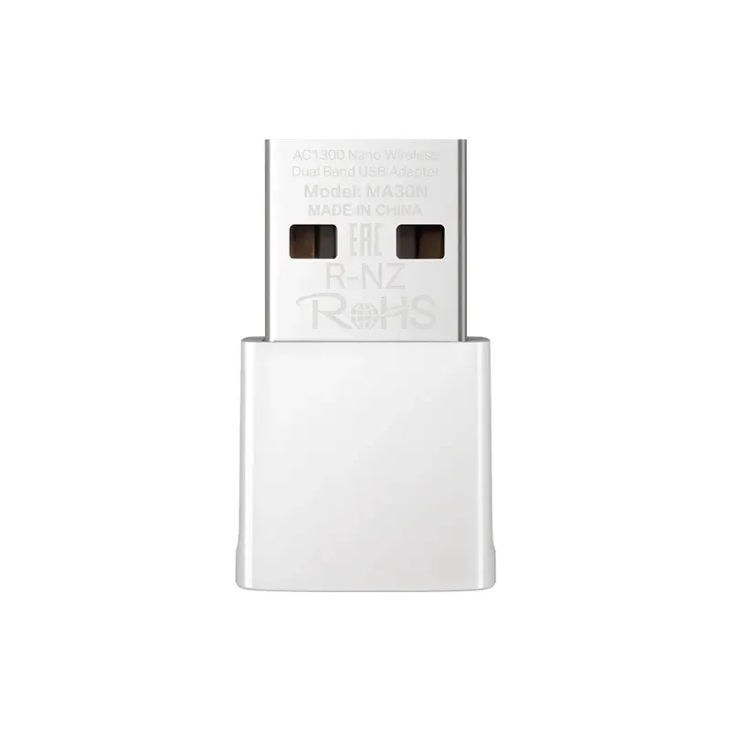 محول واي فاي USB MERCUSYS MA30N AC1300 نانو ثنائي النطاق