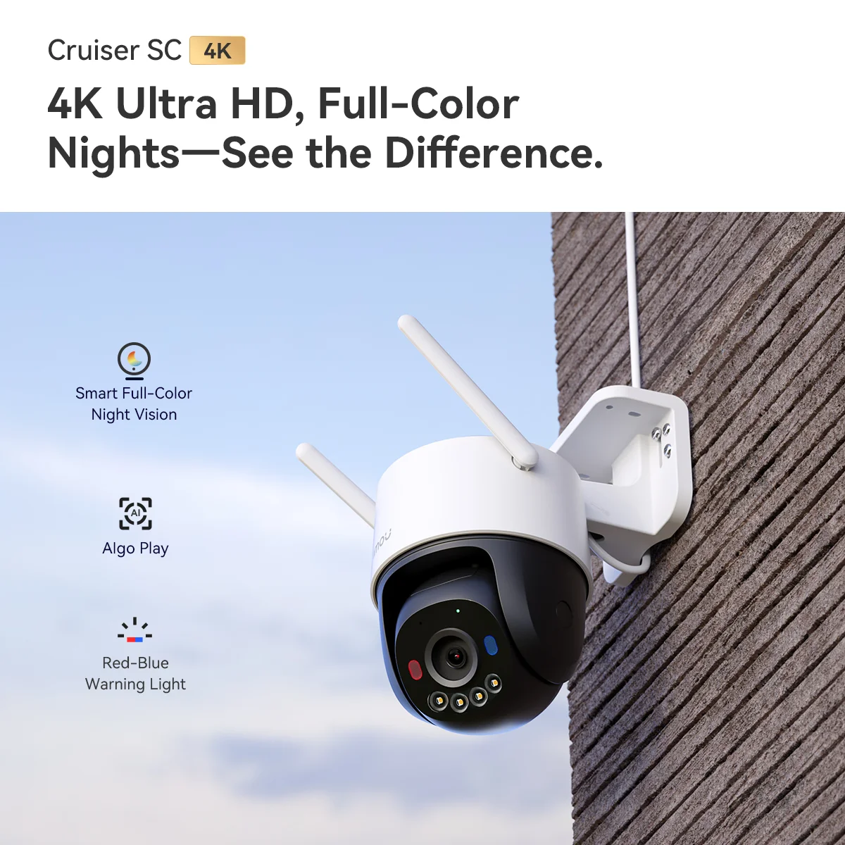 IMOU Cruiser SC 8MP 4K WiFi Outdoor PoE Security Camera with Color Night Vision - Image 7