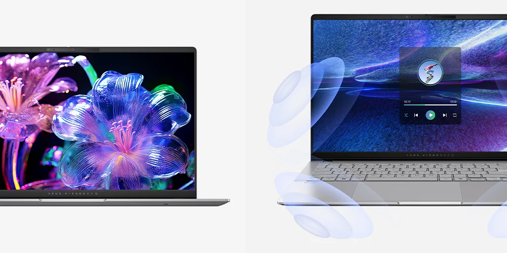 لابتوب Asus Vivobook S 15 S5507QA مقاس 15.6 إنش 3K OLED 120Hz بمعالج Snapdragon X Elite وذاكرة 32GB وسعة 1TB SSD - Cool Silver - Image 18