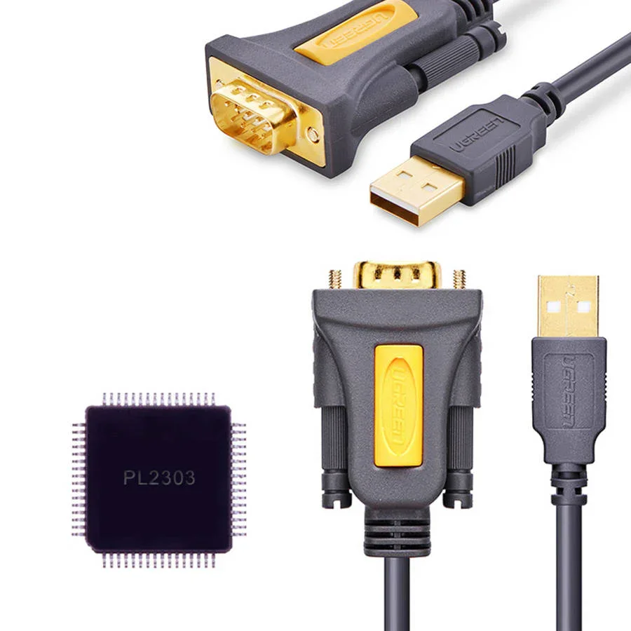 كابل محول Ugreen 20223 من USB 2.0 إلى Serial DB9 RS-232 بطول 3 متر - Image 2