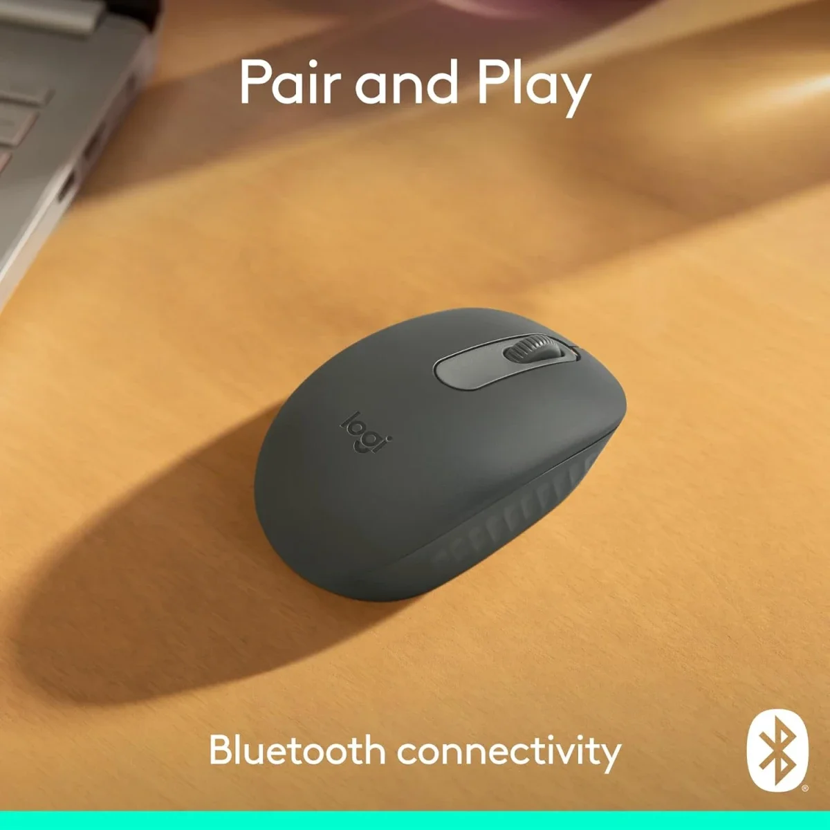 Logitech M196 Compact Bluetooth Wireless Mouse - Graphite - Thumbnail 2