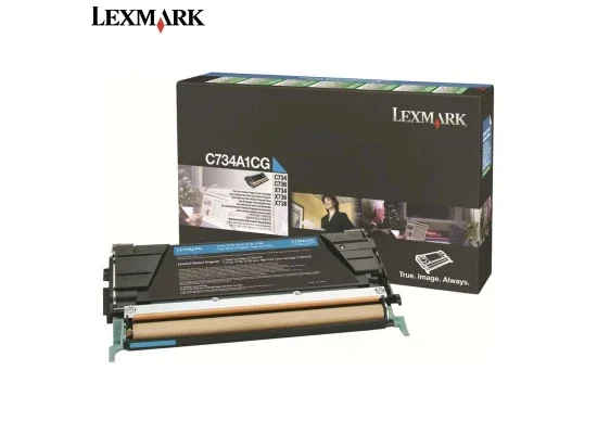 Lexmark C734A1CG C734 Original Cyan Toner Cartridge - Image 2