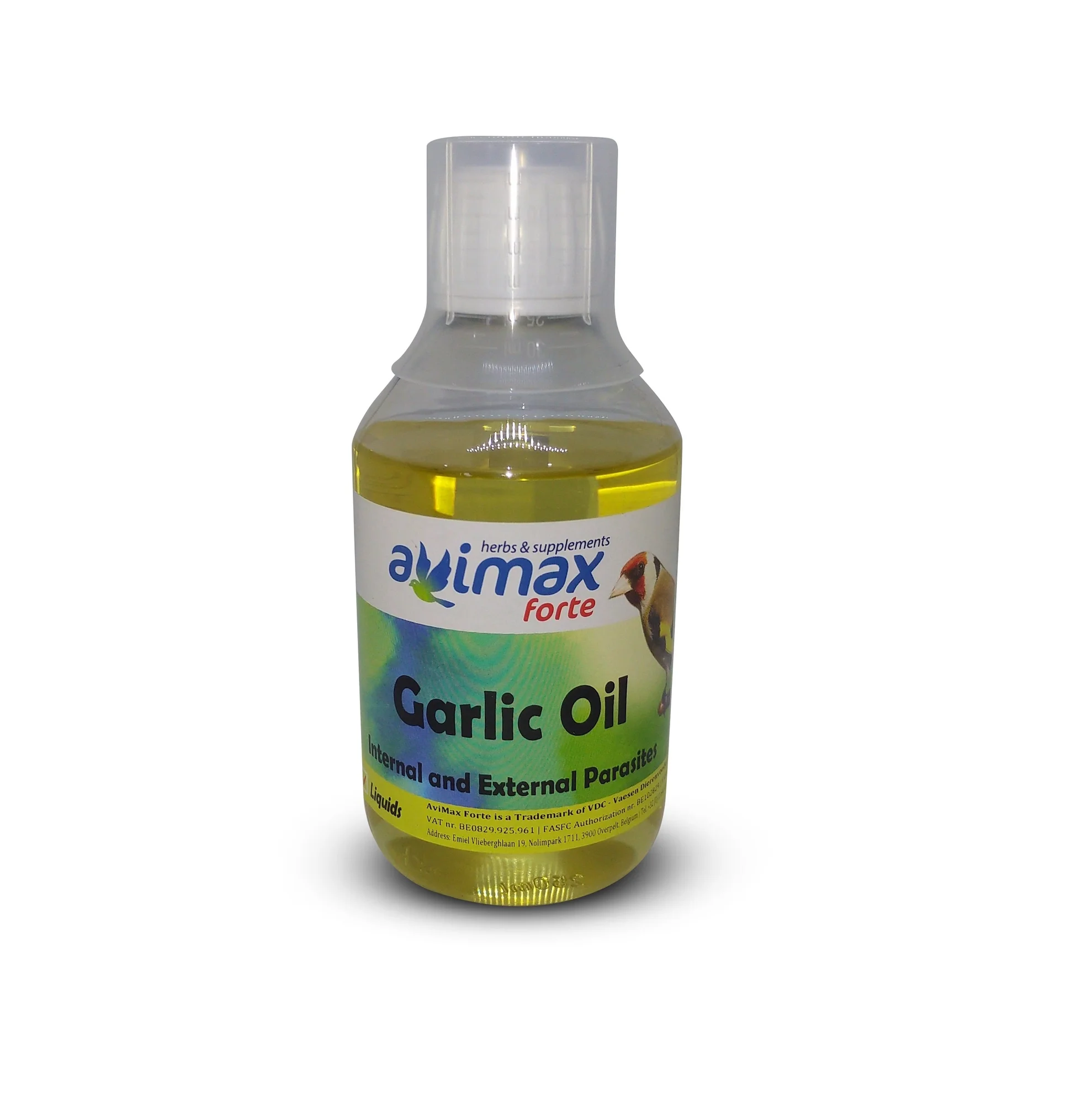 زيت الثوم AviMax Forte للحمام الزاجل وطيور الزينة 250 مل