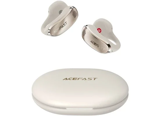 ACEFAST ACECLIP Pro Open-Ear Wireless Earbuds with Dual Mic Noise Reduction - Light Gold - Thumbnail 8