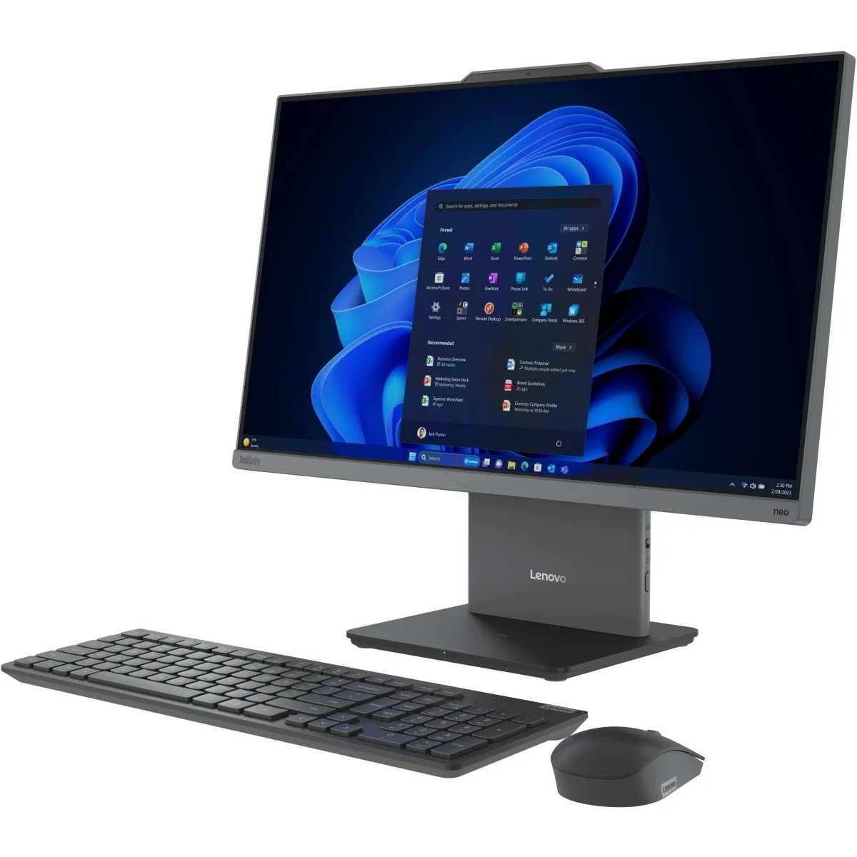 كمبيوتر الكل في واحد Lenovo ThinkCentre Neo 50a Gen 5 27 إنش Core 7 240H رام 16GB SSD 512GB - Thumbnail 3