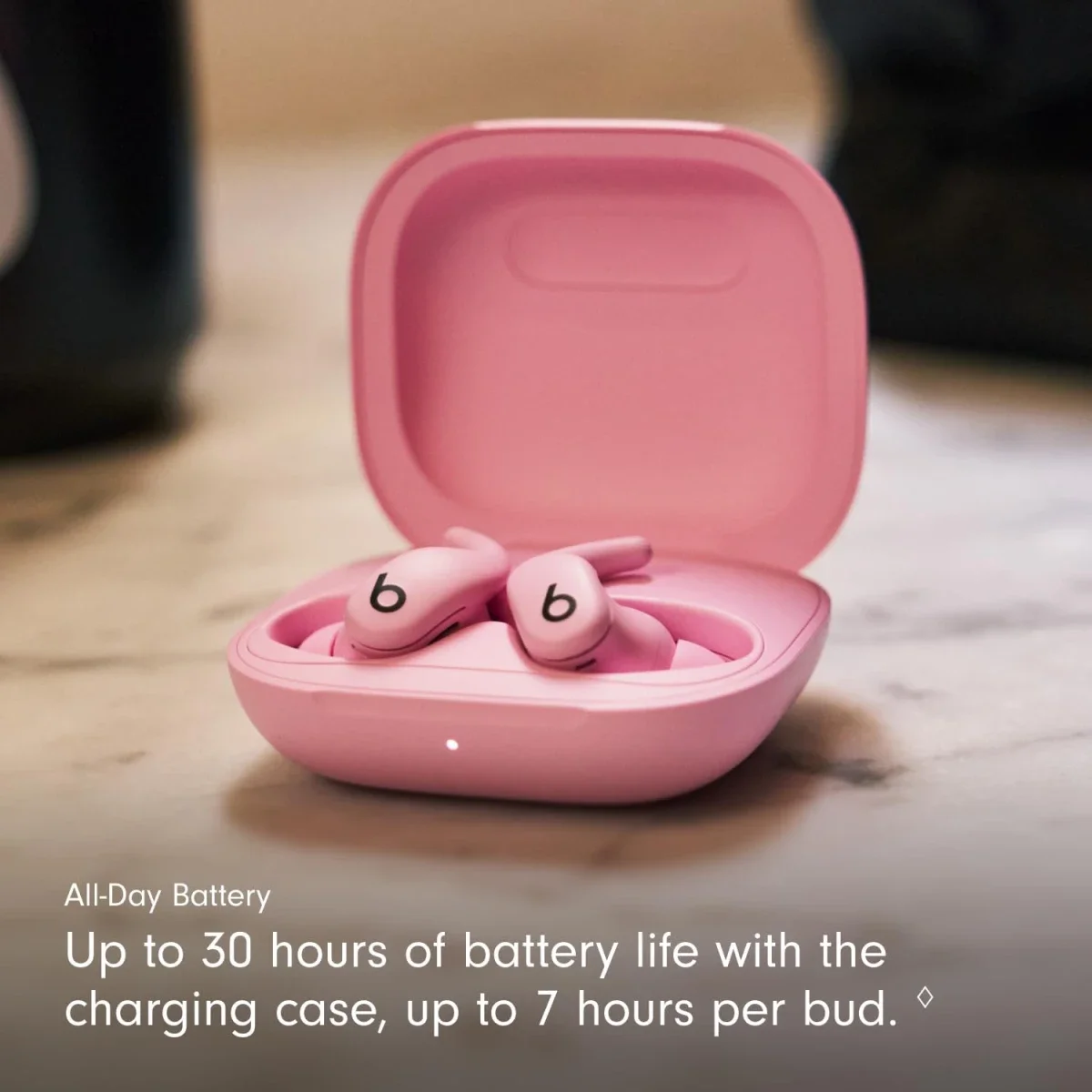 سماعات أذن رياضية Beats Powerbeats Fit لاسلكية بعزل الضوضاء - وردي Power Pink - Thumbnail 2