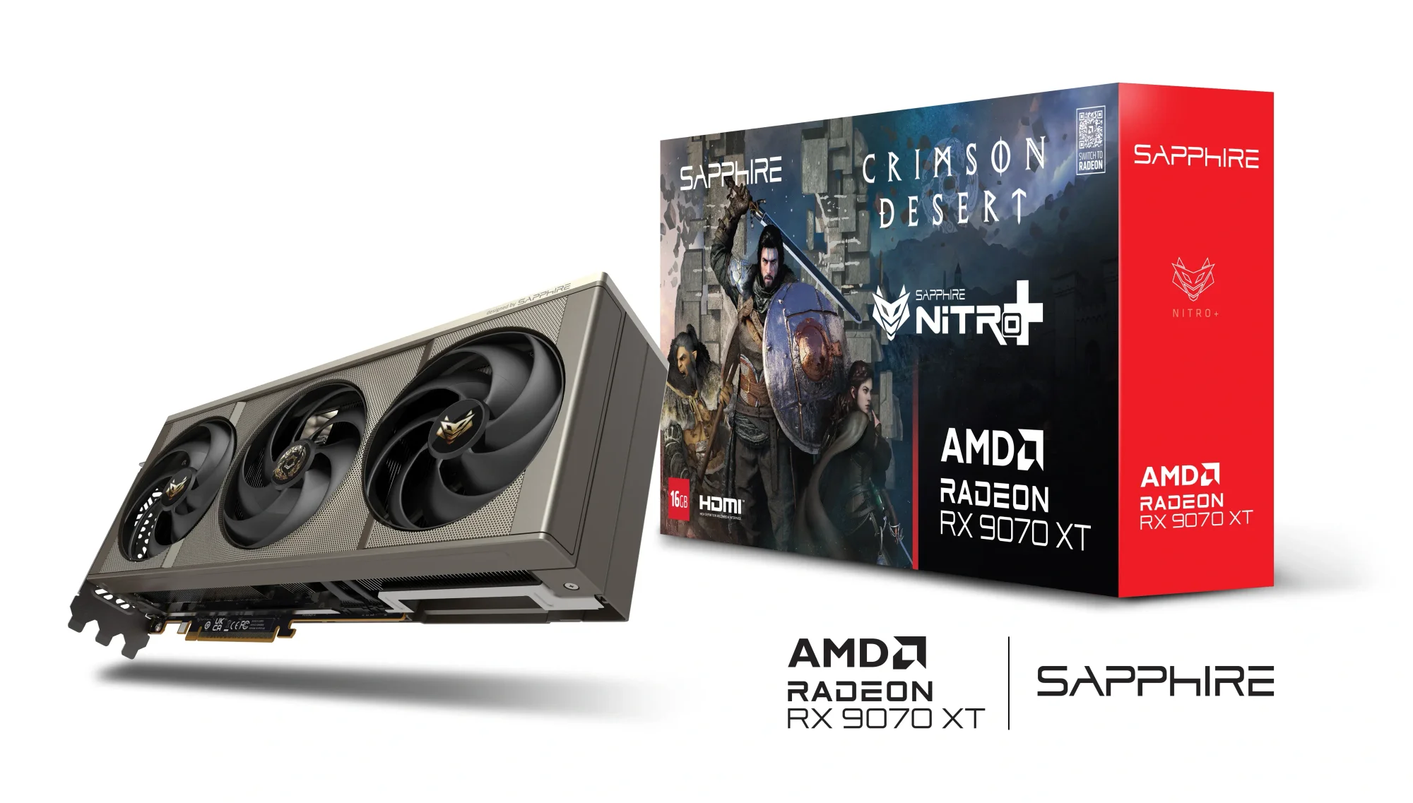 كرت شاشة SAPPHIRE NITRO+ Radeon RX 9070 XT Gaming OC Crimson Desert Edition 16GB GDDR6 - Image 7