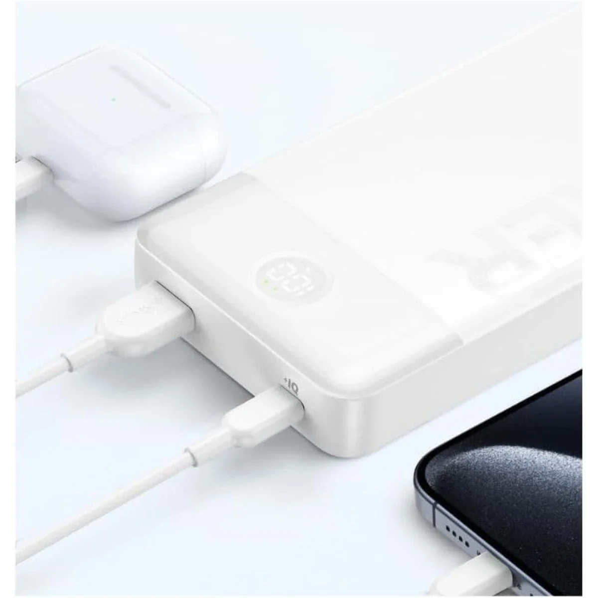 Anker A1367H21 15W 200000mAh 2-Port Power Bank with USB-C Cable - White - Image 4
