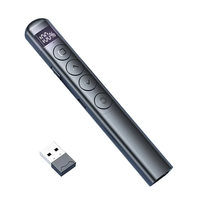 ريموت عروض تقديمية S7 لاسلكي مع مؤشر ليزر أحمر ومستقبل USB لـ PowerPoint