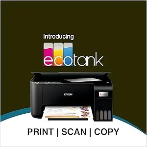 طابعة EPSON EcoTank L3252 خزان حبر متعددة الوظائف Wi-Fi، أسود - Thumbnail 7