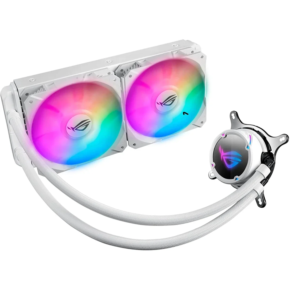 مبرد سائل للمعالج Asus ROG Strix LC 240mm RGB AIO إصدار White Edition - Thumbnail 2