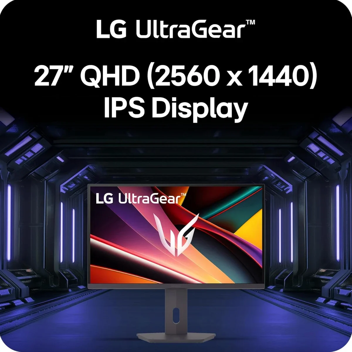 شاشة ألعاب LG 27G610A UltraGear مقاس 27 إنش IPS QHD، 200 هرتز، 1 مللي ثانية، أسود - Thumbnail 2