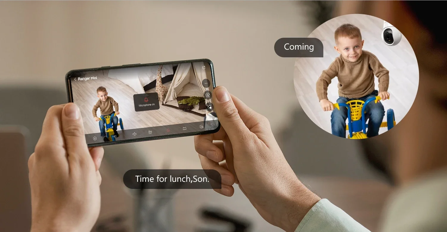 كاميرا مراقبة داخلية IMOU Ranger Mini بدقة 3MP QHD / 5MP UHD مع محادثة ثنائية الاتجاه واكتشاف الأشخاص بالذكاء الاصطناعي ورؤية ليلية ملونة - Image 17
