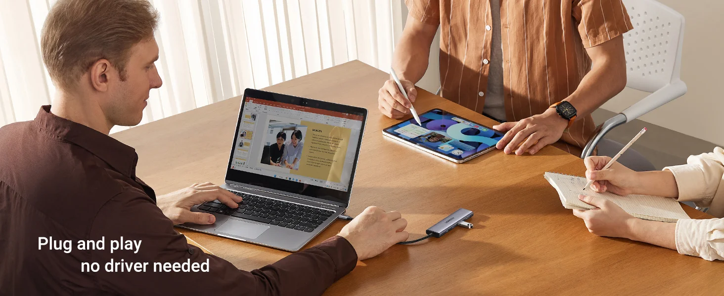 موزع Ugreen USB-C بأربعة منافذ مع منفذي USB-C ومنفذي USB-A 3.0 - Thumbnail 11