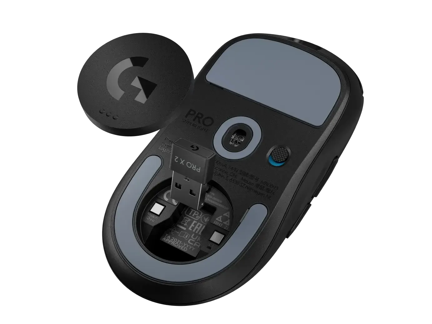 ماوس ألعاب لاسلكي Logitech PRO X SUPERLIGHT 2 - أسود - Image 3