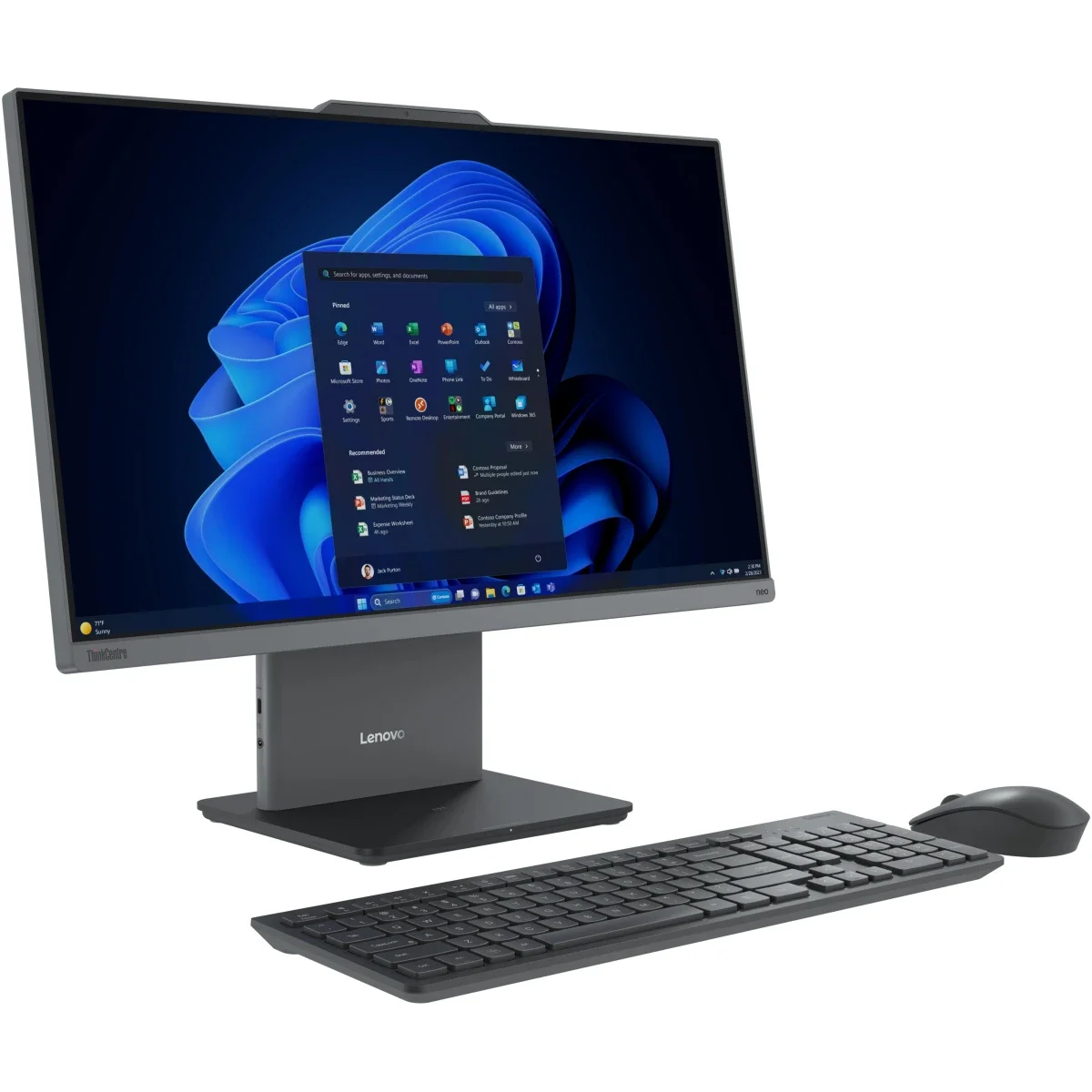 Lenovo ThinkCentre NEO 50a Gen 6 27 Inch All-in-One PC Intel Core Ultra 7 256V Touch - Image 4