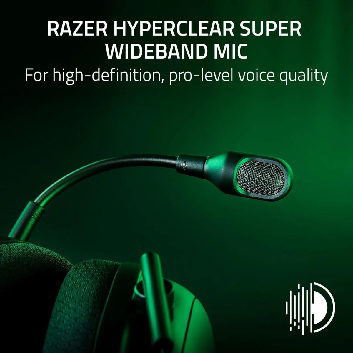 Razer BlackShark V2 Pro 2023 Wireless Bluetooth Gaming Headset, THX 7.1, 70-Hour Battery, White - Thumbnail 3