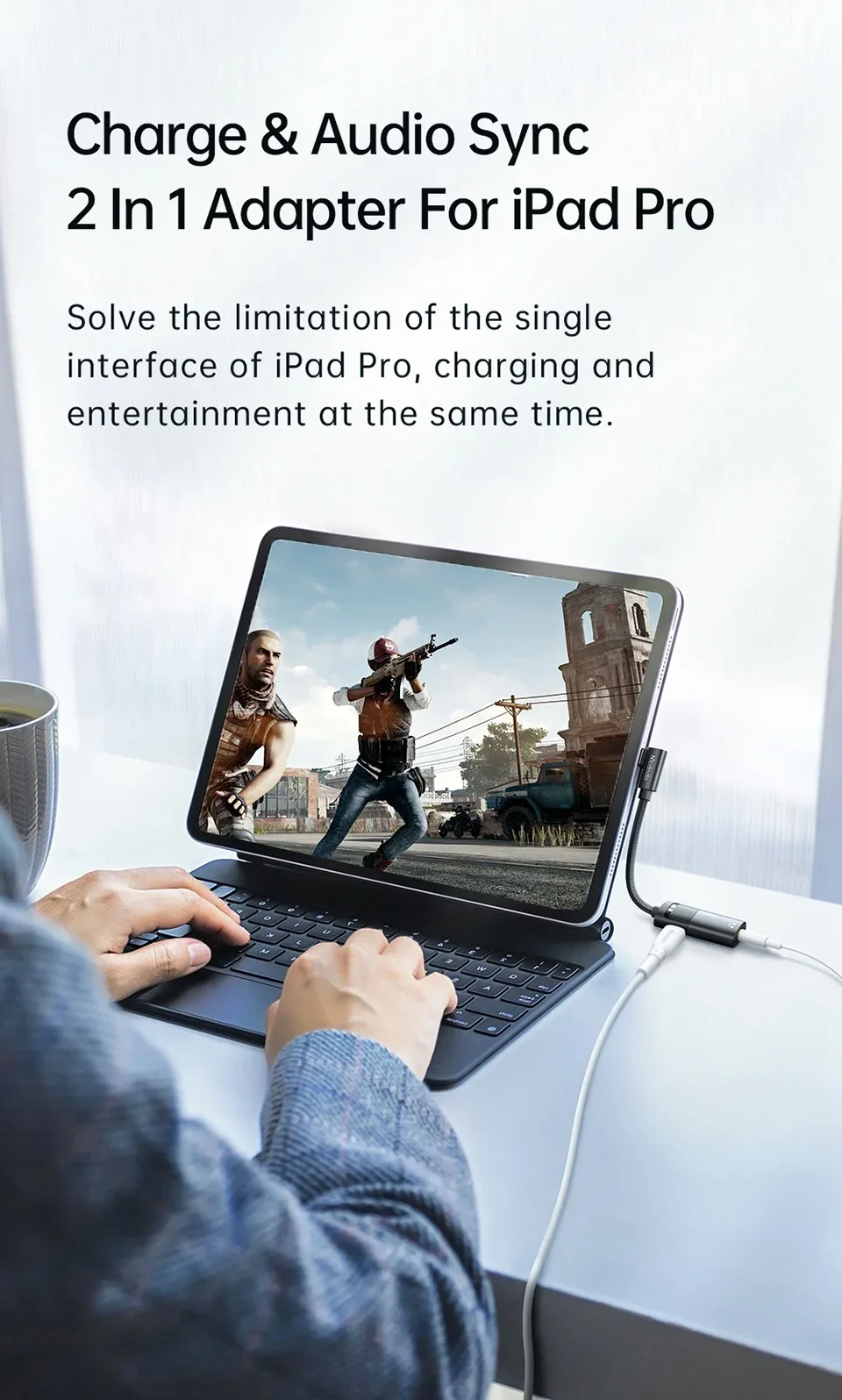Mcdodo CA-1880 60W PD USB-C to USB-C and 3.5mm AUX Audio Cable - Image 10