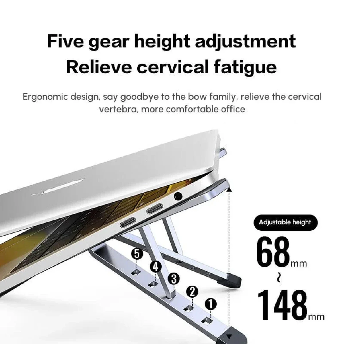 Ugreen 35844 X-Shaped Foldable Aluminum Laptop Stand - Image 3