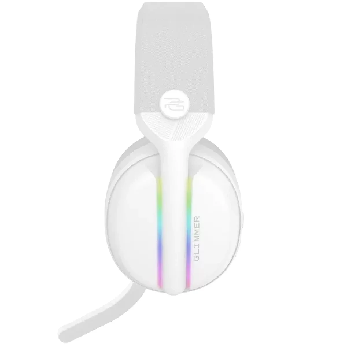 Proove Glimmer Dual-Wireless RGB Gaming Headset, White/Purple - Thumbnail 6