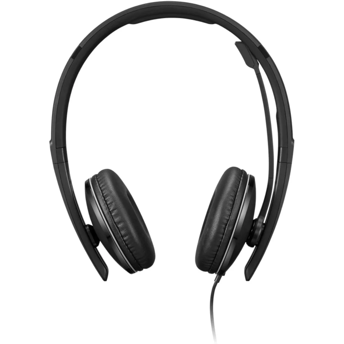 سماعة رأس أعمال سلكية Lenovo بإلغاء الضوضاء النشط ANC USB-C وUSB-A، معتمدة من Zoom، 145 غ - Thumbnail 3
