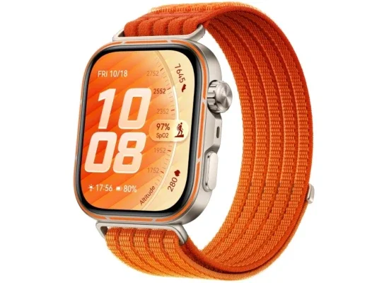 HUAWEI WATCH FIT 5 Pro Smartwatch with Gradient Orange Nylon Strap - Grey/Orange - Thumbnail 14