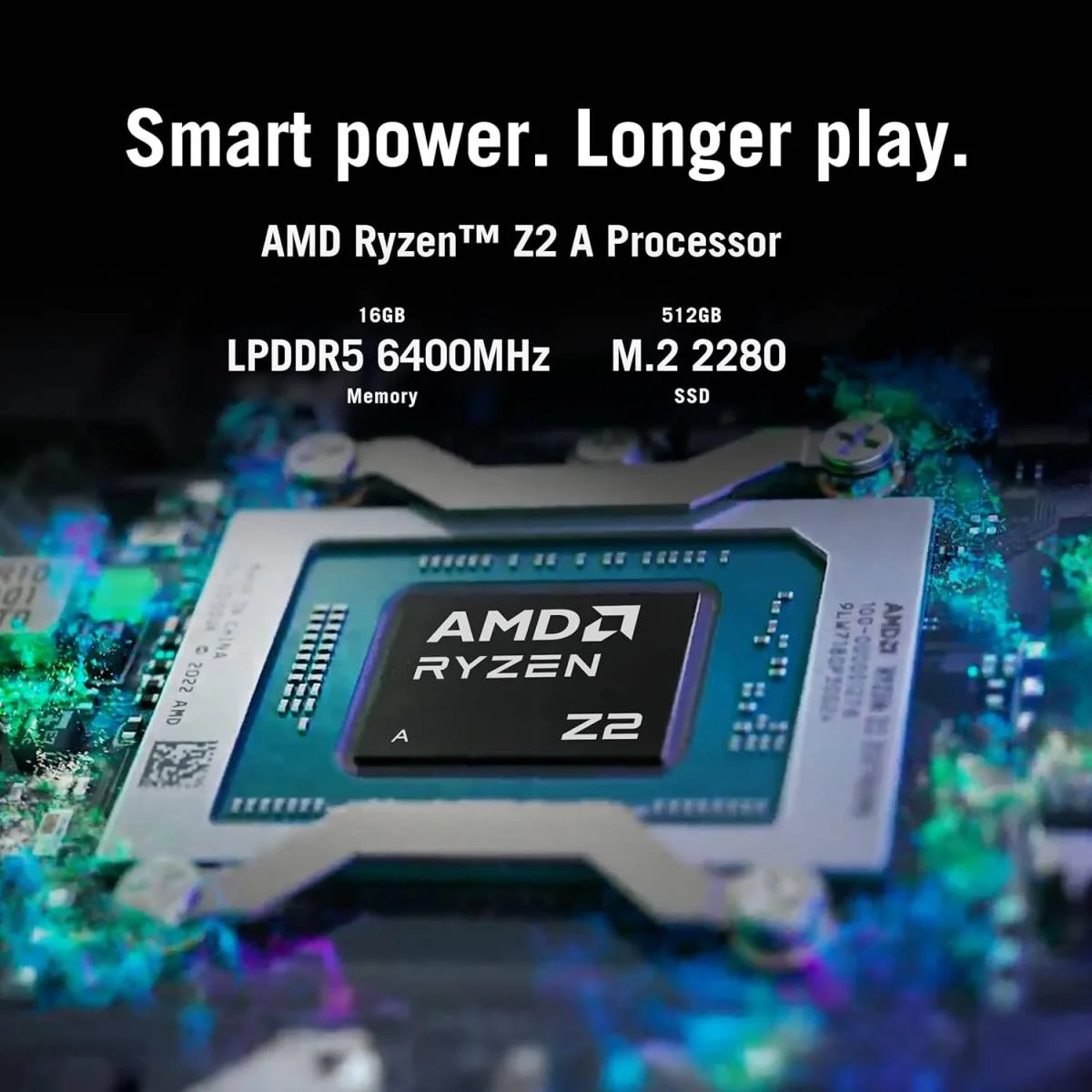 جهاز ألعاب محمول Asus ROG Xbox Ally RC73YA-NH004W بشاشة لمس 7 إنش FHD 120Hz، Ryzen Z2 A، رام 16GB، SSD 512GB، أبيض - Image 4