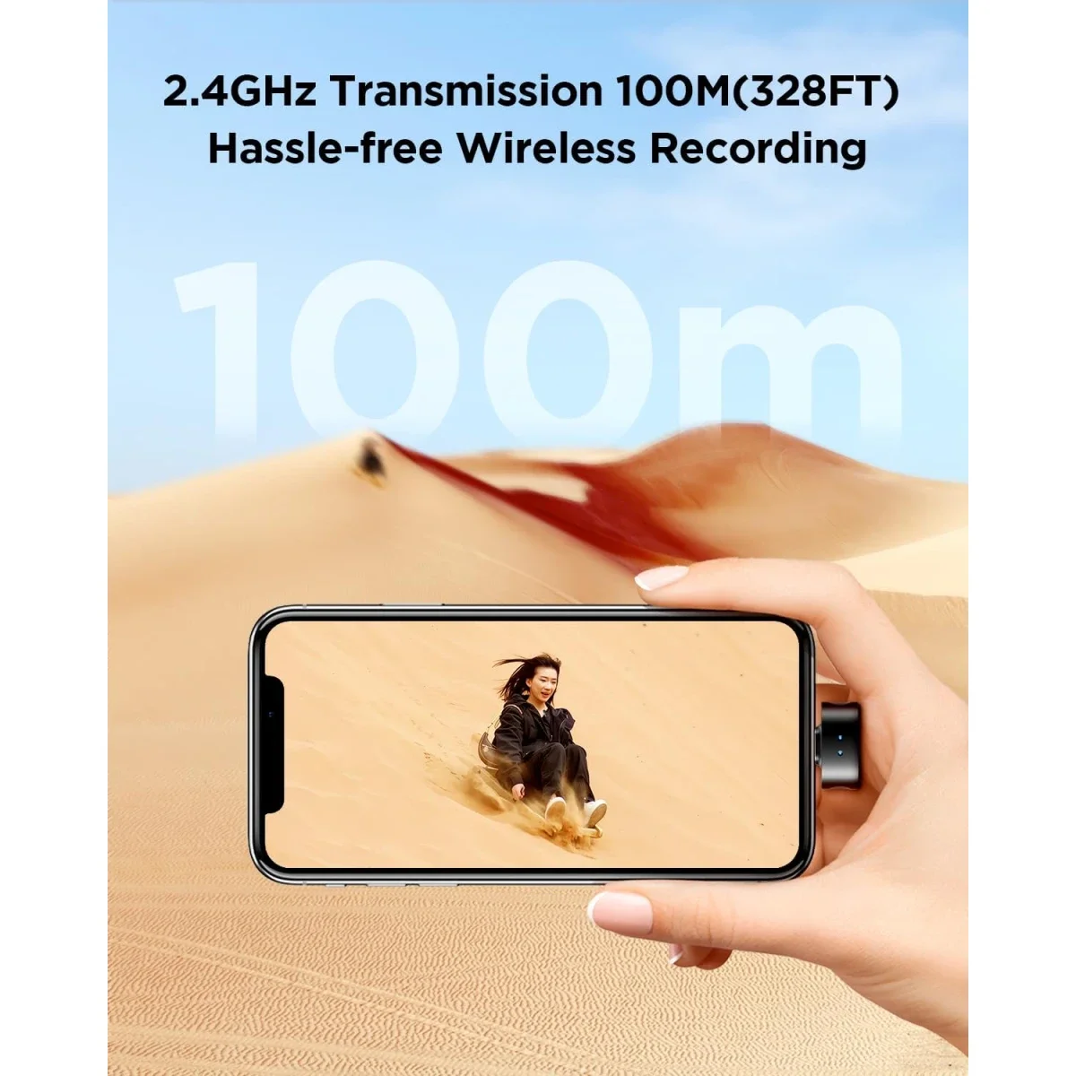 ميكروفون لافالير لاسلكي Boya Magic-05 مع مستقبل USB-C وبطارية حتى 30 ساعة - Thumbnail 2