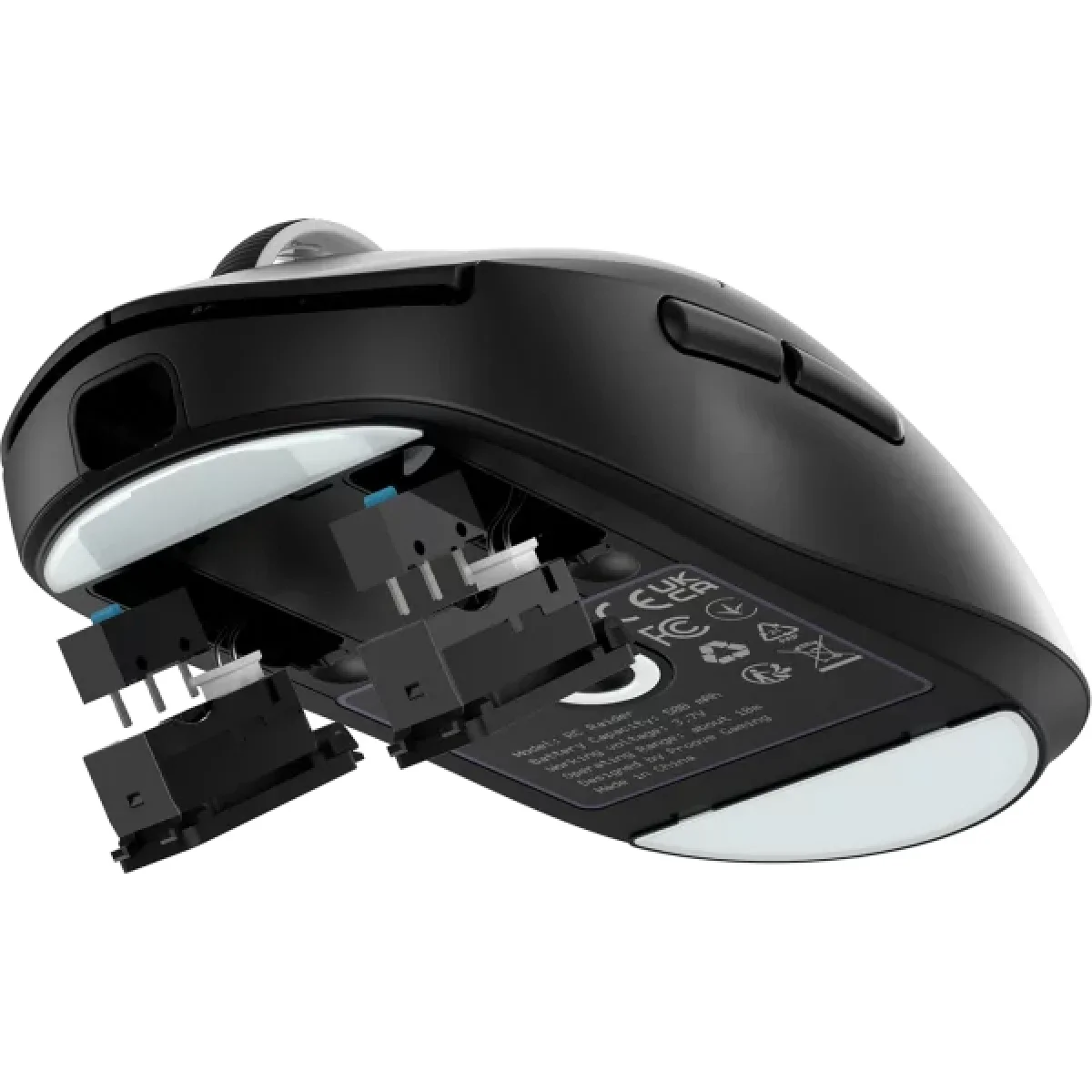 ماوس ألعاب Proove Gaming RC Raider 8K لاسلكي ثلاثي الوضع 32000 DPI أسود/بنفسجي WMRR00122001 - Thumbnail 4