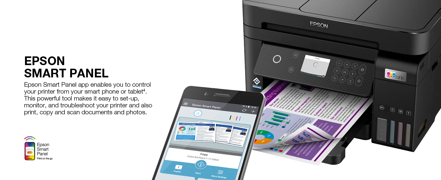 EPSON EcoTank L6270 3-in-1 A4 Color Ink Tank Printer with ADF, Wi-Fi & LCD Screen - Image 10