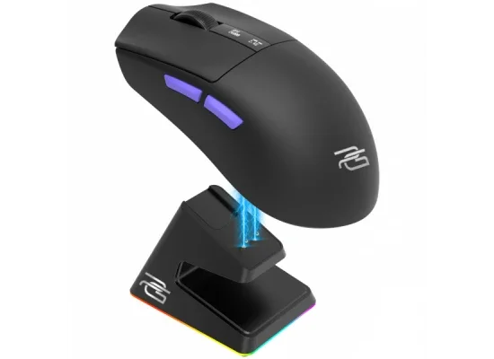 Proove Jester 8K Tri-Mode Wireless Gaming Mouse 26000 DPI with Charging Dock Black/Purple - Thumbnail 8