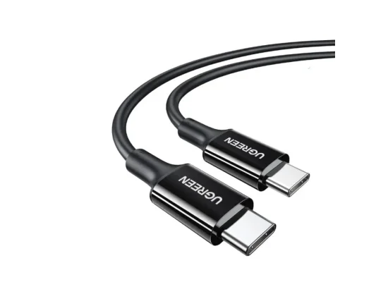 كابل شحن سريع Ugreen US300 USB-C إلى USB-C 2.0 بقدرة 100W و5A PD 3.0 للابتوب، أسود، 1 متر - Image 2