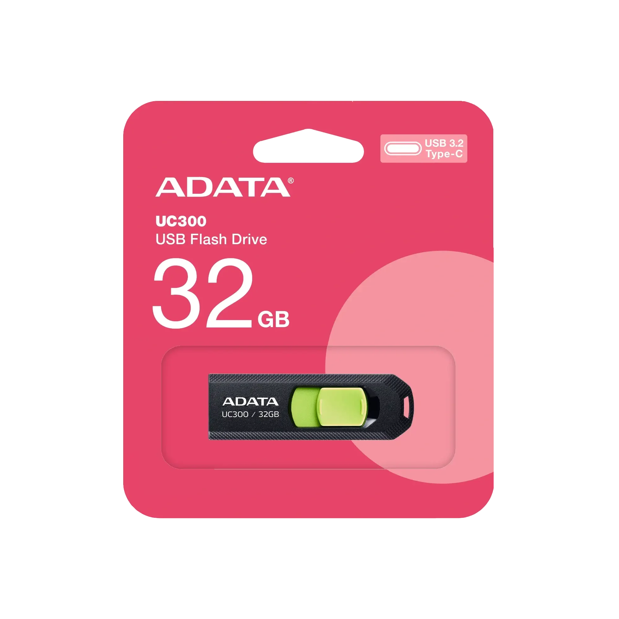 فلاش ذاكرة USB ADATA UC300 سعة 32GB بمنفذ USB-C - Image 3
