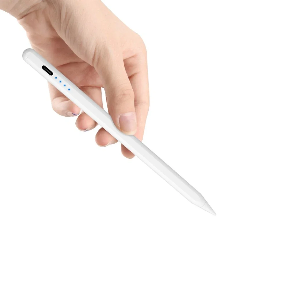 قلم ذكي WIWU Pencil E A02 لأجهزة iPad مع رفض راحة اليد، 130 مللي أمبير، USB-C، أبيض - Image 3