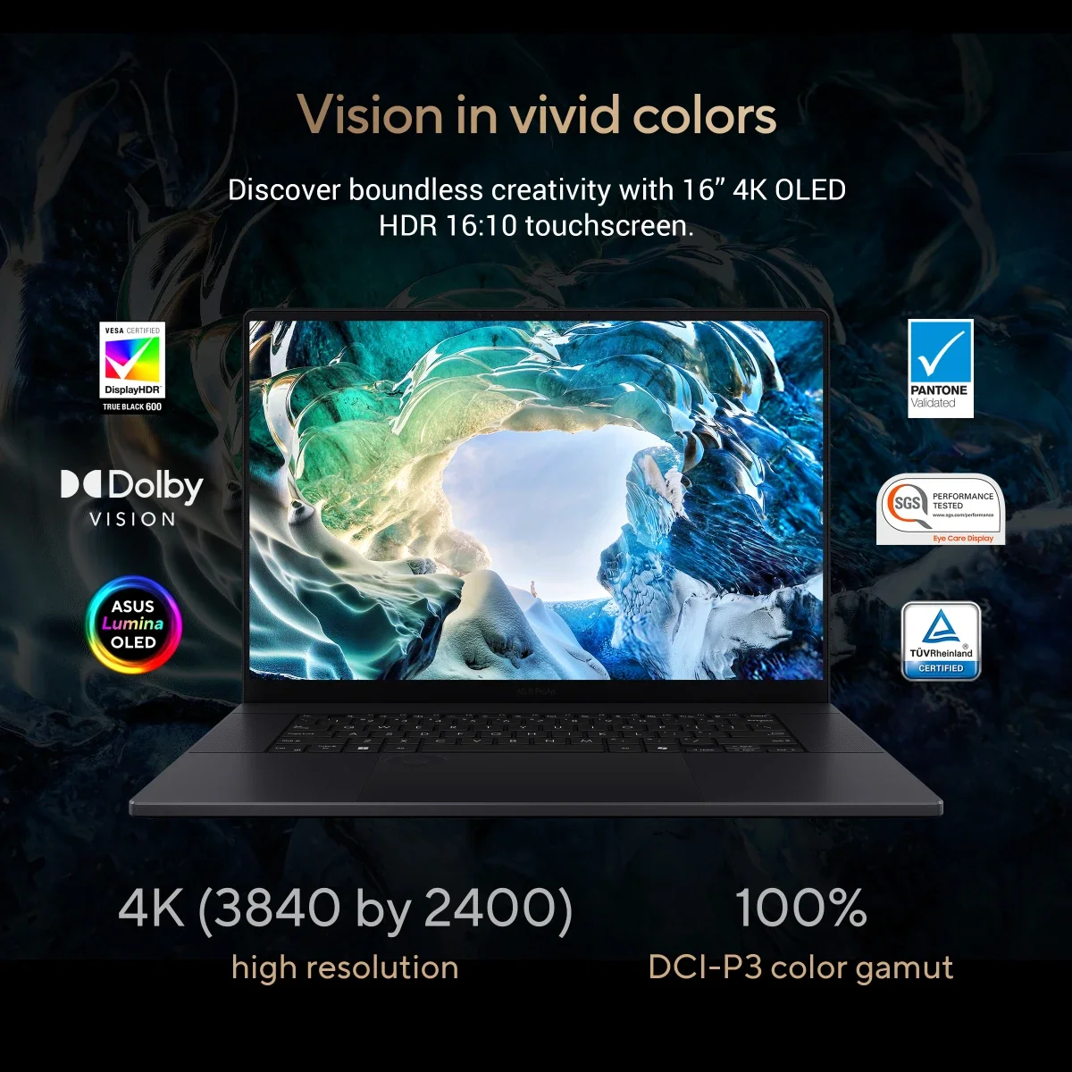 Asus ProArt P16 H7606WP-RJ132W Creator Laptop 16-Inch 3K OLED Touch 120Hz Ryzen AI 9 HX 370 RTX 5070 64GB RAM 2TB SSD - Thumbnail 8